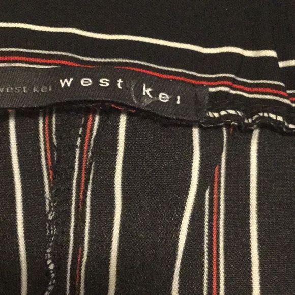 WEST KEI Tie Front Stripe Cropped Pants - Picture 7 of 13